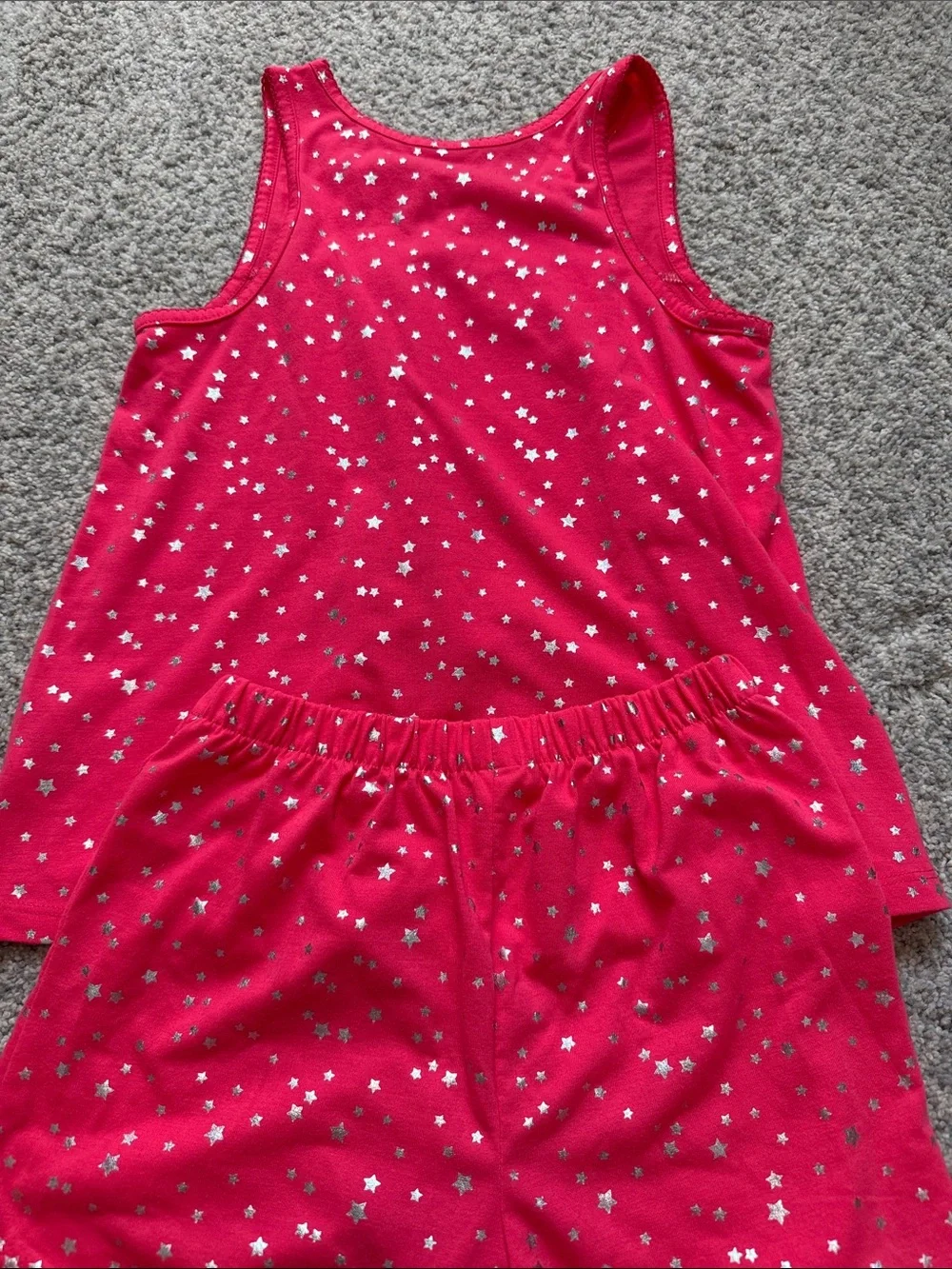 GAP Pink Star Tank Top & Shorts Pajama Set